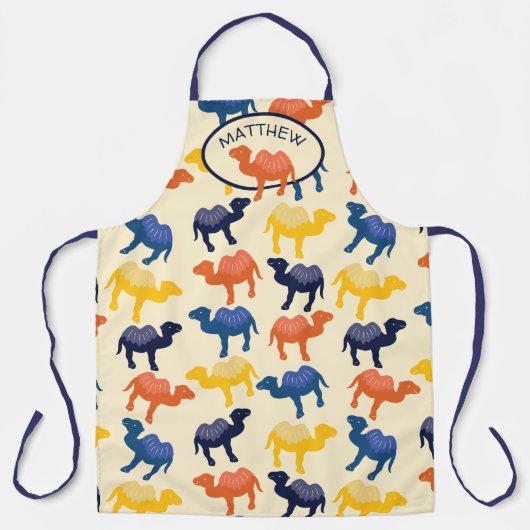 Personalisierte Camels Illustrations Gemustert Schürze (Vorderseite)