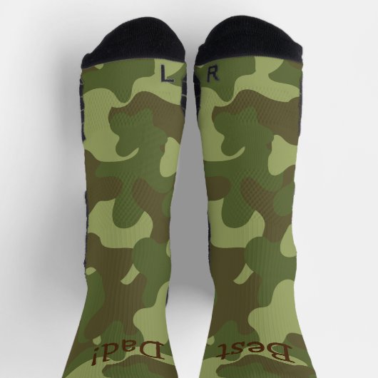 Personalisierte Camouflage Crew Socken (Oben)