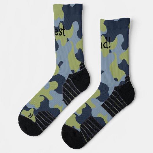 Personalisierte Camouflage Crew Socken (Links)