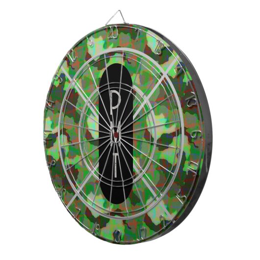 Personalisierte Camouflage Dartscheibe (Vorderseite rechts)