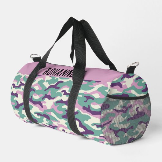 Personalisierte Camouflage Duffle Bag (Rechte Ecke)