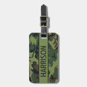 Personalisierte Camouflage Gepäckanhänger (Vorderseite vertikal)