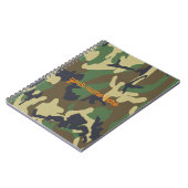 Personalisierte Camouflage-gewundenes Notizbuch Notizblock (Linke Seite)