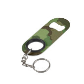 Personalisierte Camouflage Individuelle Name Army  Mini Flaschenöffner (Rückseite Schrägansicht)