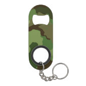 Personalisierte Camouflage Individuelle Name Army  Mini Flaschenöffner (Rückseite)