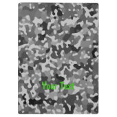 Personalisierte Camouflage Muster - Grün Blau Klemmbrett (Rückseite)