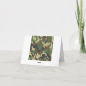 Personalisierte Camouflage-Notecards (Rückseite)