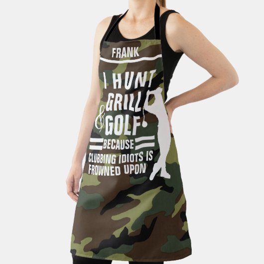 Personalisierte Camouflage Schürze, Funny New Golf Schürze (InSitu)