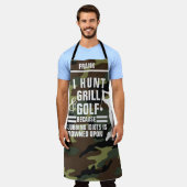 Personalisierte Camouflage Schürze, Funny New Golf Schürze (Getragen)