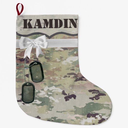 Personalisierte Camouflage-Uniform Camofl der Großer Weihnachtsstrumpf (Vorderseite)