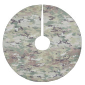 Personalisierte Camouflage-Uniform-Camouflage der Polyester Weihnachtsbaumdecke (Vorderseite)