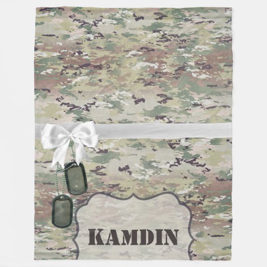 Personalisierte Camouflage-Uniform der Fleecedecke (Vorderseite)