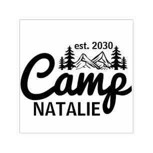 Personalisierte Camp Bach Junggesellinnenabschied  Permastempel