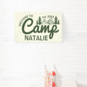 Personalisierte Camp Junggesellinnenparty - Coole  Banner (InSitu)