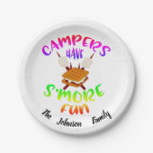 Personalisierte Camper Pappteller (Vorderseite)