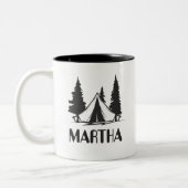 Personalisierte Campfire-Tasse Zweifarbige Tasse (Links)