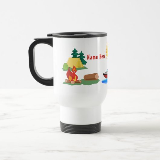 Personalisierte Camping-Geschenke, kundenspezifisc Reisebecher (Links)