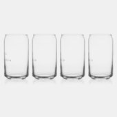 Personalisierte Can Glasses Wedding Party Dosenglas (Links)