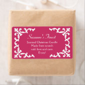 Personalisierte Candle- oder Canning Jar Pink-Besc (Insitu)