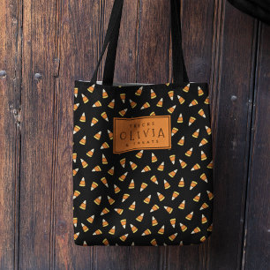 Personalisierte Candy Corn Halloween Candy Tasche