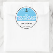 Personalisierte Canning-Labels - Fügen Sie Ihre ei Runder Aufkleber (Tasche)