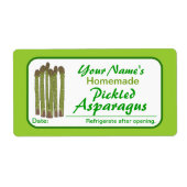 Personalisierte Canning Labels Pickled Asparagus (Vorne)