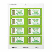 Personalisierte Canning Labels Pickled Asparagus (Vorne)