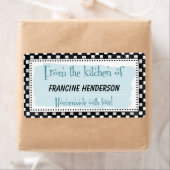 Personalisierte Canning-Labels - Schwarzweiß-Retro (Insitu)
