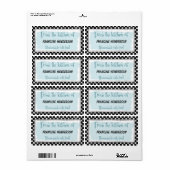 Personalisierte Canning-Labels - Schwarzweiß-Retro (Vorne)