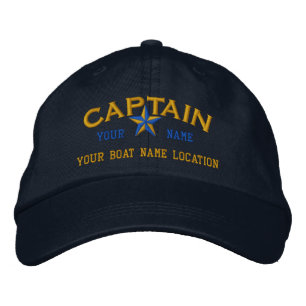 Personalisierte CAPTAIN Star Ball Cap Stickerei Bestickte Kappe
