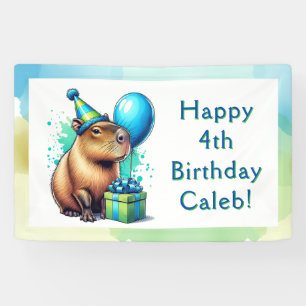 Personalisierte Capybara-Geburtstagsfeier für Jung Banner