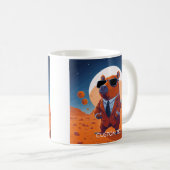 Personalisierte Capybara mit Anzug auf Mars Kaffeetasse (VorderseiteRechts)