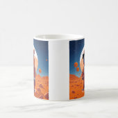 Personalisierte Capybara mit Anzug auf Mars Kaffeetasse (Mittel)