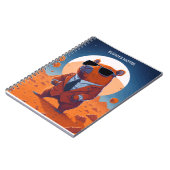 Personalisierte Capybara mit Anzug auf Mars Notizblock (Linke Seite)