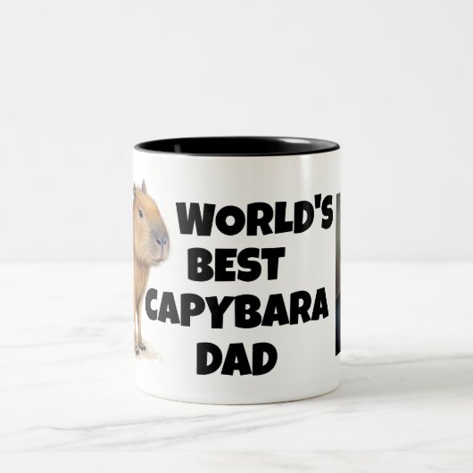 Personalisierte Capybara-Tasse Zweifarbige Tasse (Mittel)
