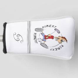 Personalisierte Cartoon-Golfer-Fahrer-Headcover Golf Headcover