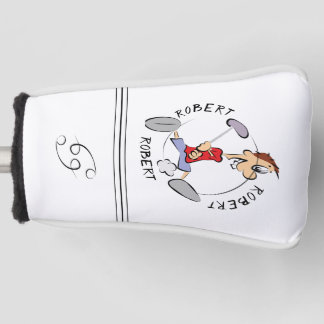 Personalisierte Cartoon-Golfer-Fahrer-Headcover Golf Headcover