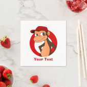 Personalisierte Cartoon-Servietten Serviette (Beispiel)