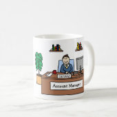 Personalisierte Cartoon-Tasse des Kundenbetreuers Kaffeetasse (VorderseiteRechts)