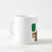 Personalisierte Cartoon-Tasse des Kundenbetreuers Kaffeetasse (Vorderseite Links)