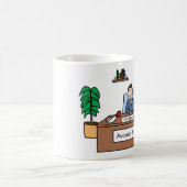 Personalisierte Cartoon-Tasse des Kundenbetreuers Kaffeetasse (Mittel)