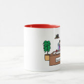 Personalisierte Cartoon-Tasse "des Tasse (Zentrum)