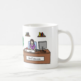 Personalisierte Cartoon-Tasse mit Firmennamen Kaffeetasse