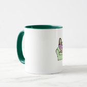 Personalisierte Cartoon-Tasse Techie Mama u. Vatis Tasse (Vorderseite Links)