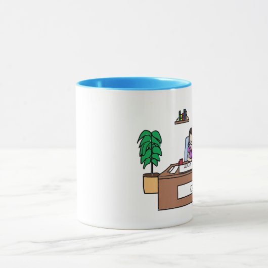 Personalisierte Cartoonbecher Buchhaltung oder CPA Tasse (Zentrum)