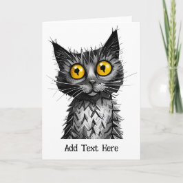 Personalisierte Cat Grußkarte Feiertagskarte