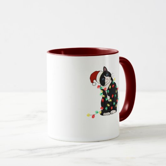 Personalisierte Cat Hot Coco Tasse (VorderseiteRechts)