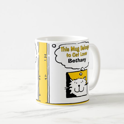 Personalisierte Cat Lover Tasse (VorderseiteRechts)