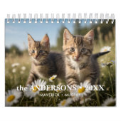 Personalisierte Cat Lovers Family Custom 2026 Foto Kalender (Titelbild)