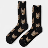 Personalisierte Cat Lovers Sounds mit benutzerdefi Socken (Linkes Detail)